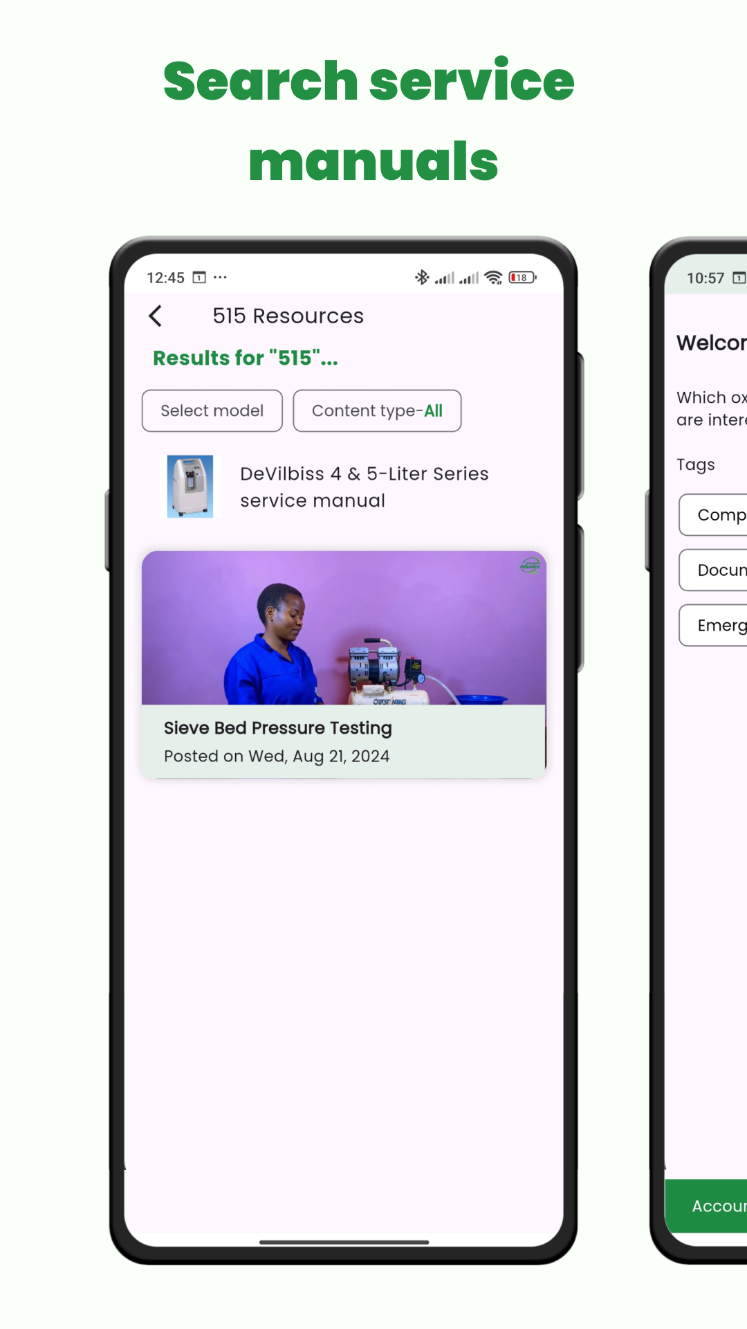 BME-Konza App Primary Screen